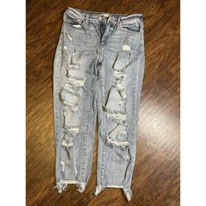 KanCan Jeans High Rise Ankle Skinny Size 29 Distressed